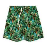 Battenwear Active Lazy Shorts in black botanica printed cotton with relaxed fit and elastic waist