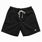 Battenwear Active Lazy Shorts in black cotton chino with relaxed fit and elastic waist
