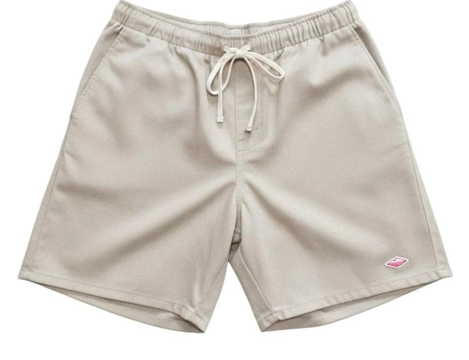 Battenwear Active Lazy Shorts in beige cotton chino with relaxed fit and elastic waist