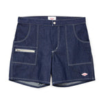 Battenwear Local Shorts in indigo 12-oz cotton denim with relaxed fit and patch pockets