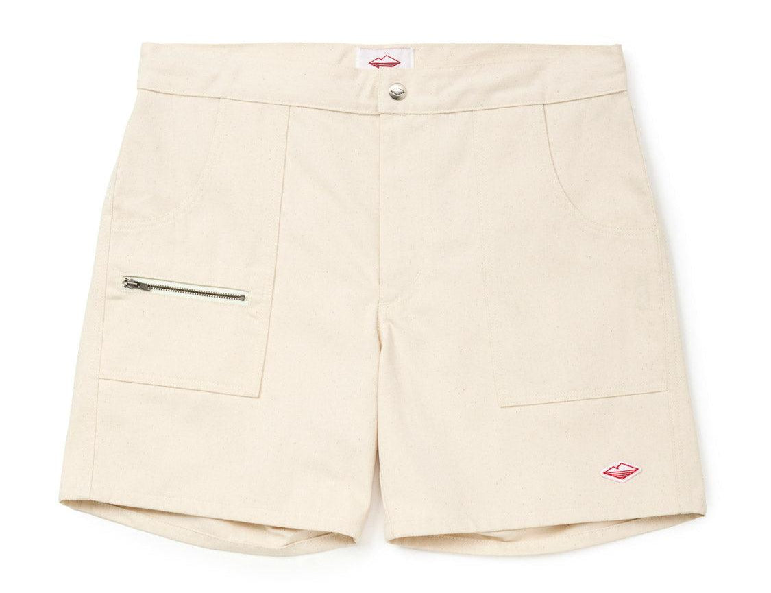 Battenwear Local Shorts in natural 12-oz cotton denim with relaxed fit and patch pockets